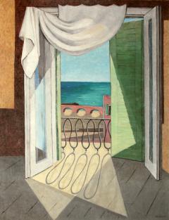 Balcony with Viaduct, Ivan Nenov, 1936
